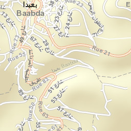 Baabda Street Map