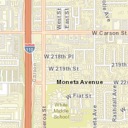 Keystone California Street Map