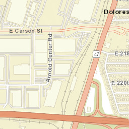Dolores California Street Map