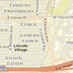 Lincoln Village California Street Map
