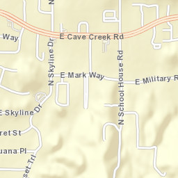 Cave Creek, AZ, USA Street Map