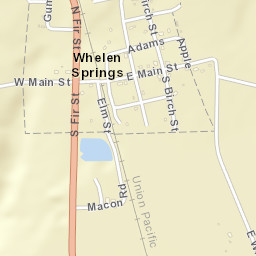 Whelen Springs Arkansas Street Map