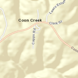 Coon Creek Alabama Street Map