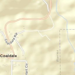 Coaldale Alabama Street Map