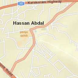 Hasan Abdal Street Map