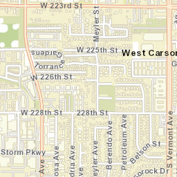 West Carson California Street Map
