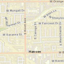 Hansen California Street Map