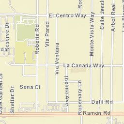 Thousand Palms California Street Map