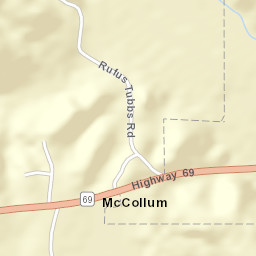 McCollum Alabama Street Map