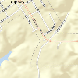 Sipsey Alabama Street Map