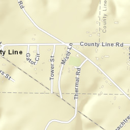 County Line Alabama Street Map