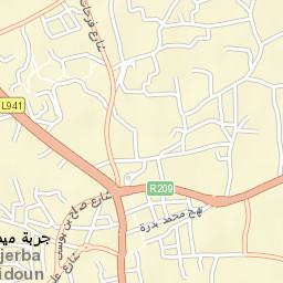 Midoun Street Map