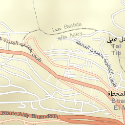 Bhamdoûn el Mhatta Street Map
