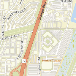 Sunkist Gardens California Street Map