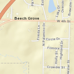 Beech Grove Arkansas Street Map