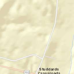 Studdards Crossroads Alabama Street Map
