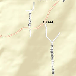 Creel Alabama Street Map