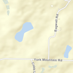 York Mountain Alabama Street Map