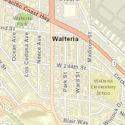 Walteria California Street Map