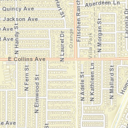 2600-2608 E Rose Ave, Orange, CA Street Map