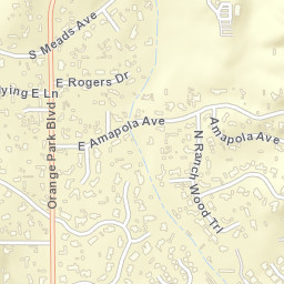 Orange Park Acres California Street Map
