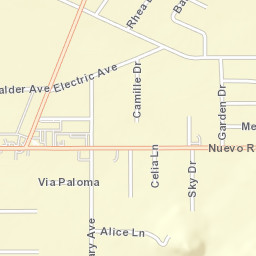 Nuevo California Street Map