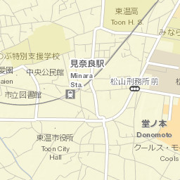 Tōon-shi Street Map