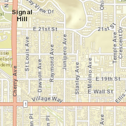 Cambodia Town California Street Map