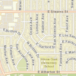 Los Altos California Street Map