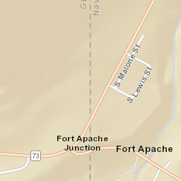 Fort Apache Junction Arizona Street Map