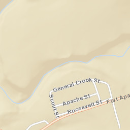 Fort Apache Arizona Street Map