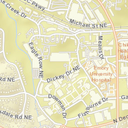 15 Fishburne Lane, Emory University, Atlanta Street Map