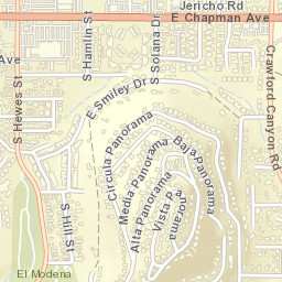 La Paloma California Street Map