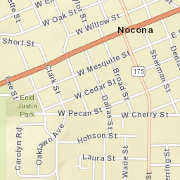 200-298 Baylor Street, Nocona, TX 76255 Street Map