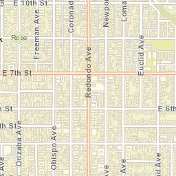 Rose Park California Street Map