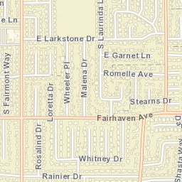 3301-3419 E Fairhaven Ave, North Tustin, CA Street Map
