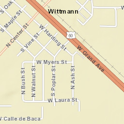 Wittmann Arizona Street Map