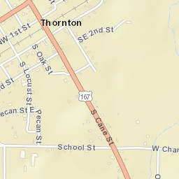 Thornton Arkansas Street Map