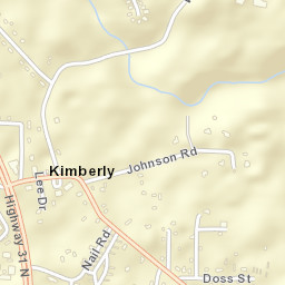 Kimberly Alabama Street Map