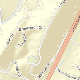 Brentwood Alabama Street Map