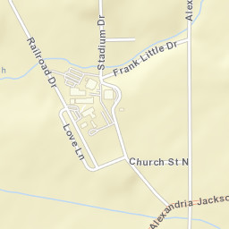 Alexandria Alabama Street Map