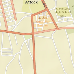 Attock Tehsil Street Map