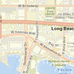 Long Beach, California Street Map