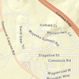 Temescal California Street Map