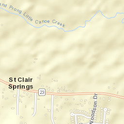 Saint Clair Springs Alabama Street Map