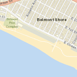 Belmont Shore California Street Map