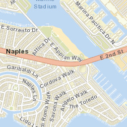 Naples California Street Map