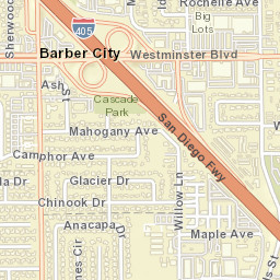 Barber City California Street Map