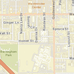 Westminster California Street Map