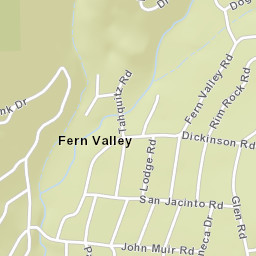 Fern Valley California Street Map